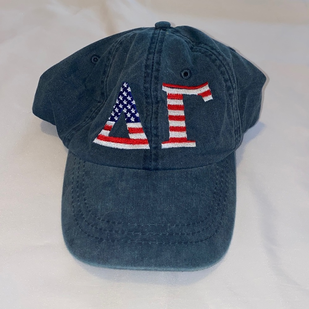 Delta gamma Hat American Flag